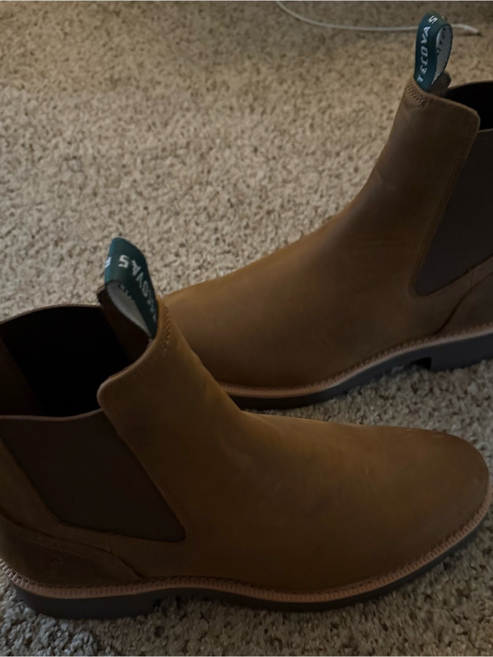 Tecovas Men's Chelsea Boots in Brown Suede - Picture 4 of 6